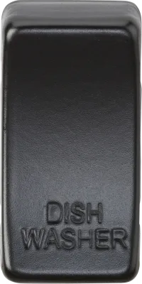 K/Bridge Switch cover "marked DISHWASHER" - matt black