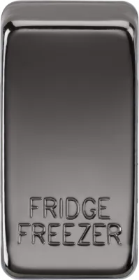 K/Bridge Switch cover "marked FRIDGE FREEZER" - black nickel