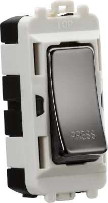 K/Bridge 20AX 2 way retractive SP module (marked PRESS) - black nickel