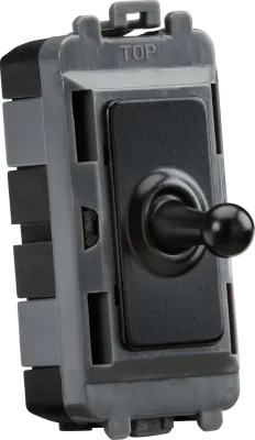 K/Bridge 20AX 1G 2-way SP Grid Toggle Switch - matt black