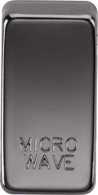 K/Bridge Switch cover "marked MICROWAVE" - black nickel