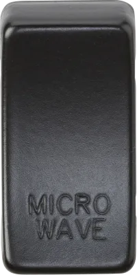 K/Bridge Switch cover "marked MICROWAVE" - matt black