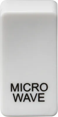 K/Bridge Switch cover "marked MICROWAVE" - white