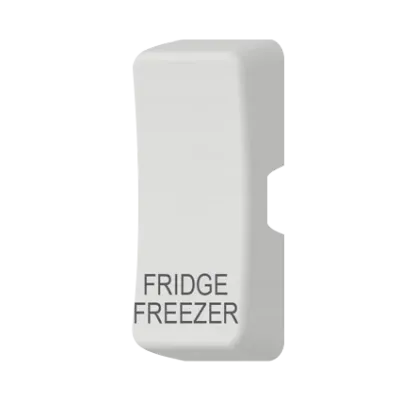 Thrion Switch Cover marked InchFRIDGE FREEZERInch White Moulded