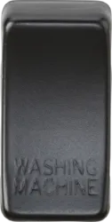 K/Bridge Switch cover "marked WASHING MACHINE" - matt black