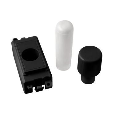 Click GridPro 1 Module Dimmer Mounting Kit Black Insert/Black