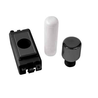 Click GridPro 1 Module Dimmer Mounting Kit Black Insert/Black Nickel