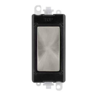 Click GridPro Blank Module Black Insert/Satin Chrome