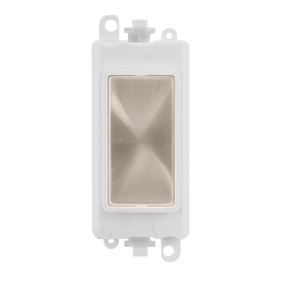 Click GridPro Blank Module White Insert/Brushed Stainless