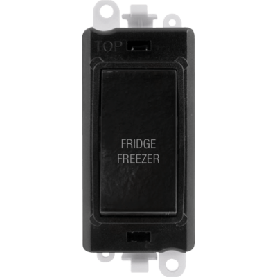 Click GridPro 20AX DP Switch Module "FRIDGE FREEZER" Black Insert/Black