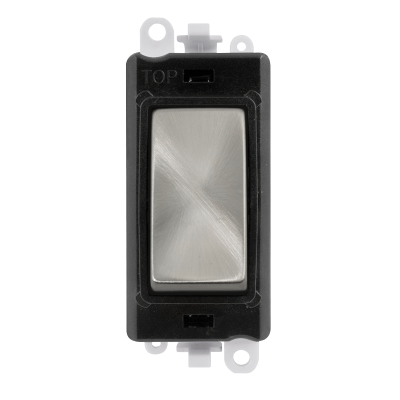 Click GridPro 20AX DP Switch Module Black Insert/Satin Chrome