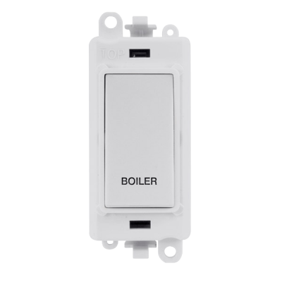 Click GridPro 20AX DP Switch Module "BOILER" White Insert