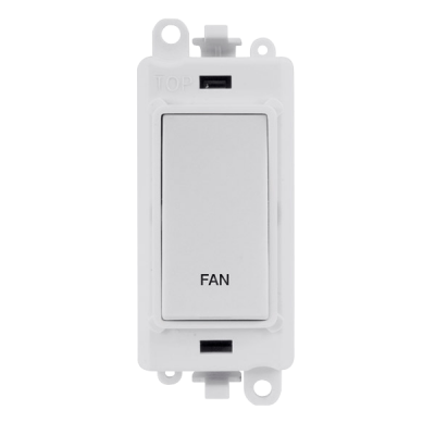 Click GridPro 20AX DP Switch Module "FAN" White Insert