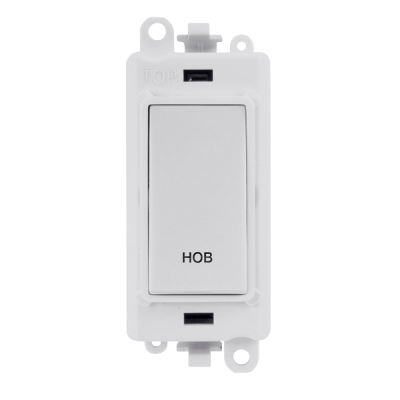 Click GridPro 20AX DP Switch Module InchHOBInch White Insert