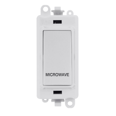 Click GridPro 20AX DP Switch Module InchMICROWAVEInch White Insert
