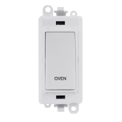 Click GridPro 20AX DP Switch Module "OVEN" White Insert