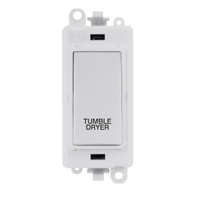 Click GridPro 20AX DP Switch Module "TUMBLE DRYER" White Insert