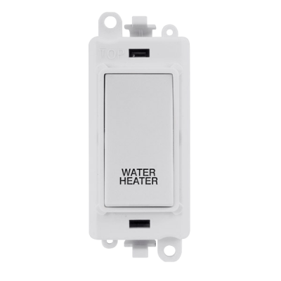 Click GridPro 20AX DP Switch Module "WATER HEATER" White Insert