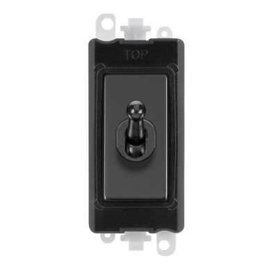 Click GridPro 20AX Intermediate Toggle Switch Module Black Insert/Black Nickel