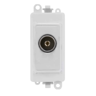 Click GridPro Female Coaxial Module White Insert