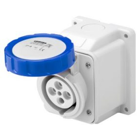 Gewiss 10° ANGLED SURFACE-MOUNTING SOCKET-OUTLET - IP67 - 2P+E 16A