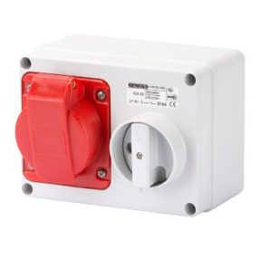 Gewiss Horizontal Interlocked Socket 16A 380V 3P+N+E