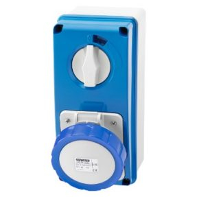Gewiss Vertical Interlocked Socket 2P+E 32A 230V