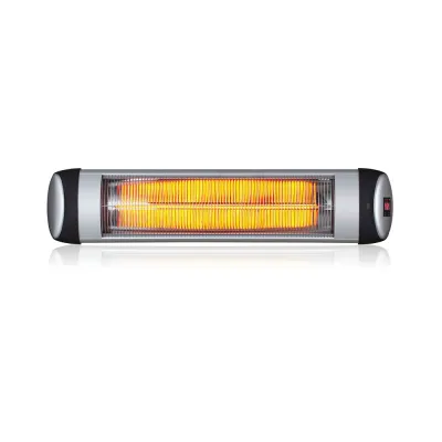 Ener-J 3000W IP34 Infrared Patio Heater - Wall Mounted Electric Heater With Quartz Tube, 3 Heat Settings, LED Display