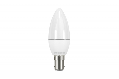 Integral candle lamp B15 470lm 4.2w 2700k non-dimm 240 beam frosted