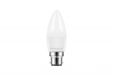 Integral candle lamp B22 470lm 4.2w 2700k non-dimm 240 beam frosted