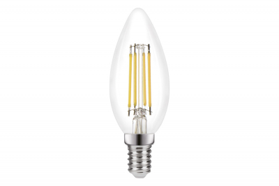 Integral omni filament candle lamp E14 470lm 3.4w 4000k dimmable 330 beam clear full glass