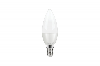 Integral candle lamp E14 470lm 4.2w 5000k dimmable 280 beam frosted