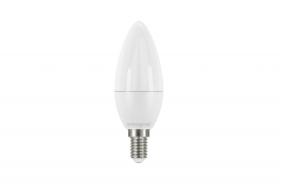 Integral candle lamp E14 806lm 6.5w 2700k non-dimm 240 beam frosted
