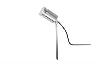 Integral outdoor stainless steel spike spotlight IP65 1xGU10 steel