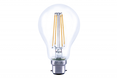 Integral omni filament GLS lamp B22 1055lm 7.8w 2700k non-dimm 330 beam clear full glass