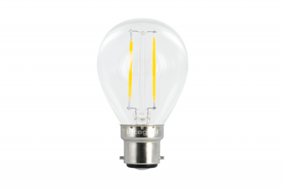 Integral omni filament golf ball lamp B22 250lm 1.8w 2700k non-dimm 330 beam clear full glass