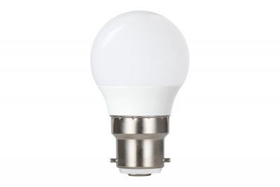 Integral golf ball lamp B22 470lm 4.2w 2700k non-dimm 240 beam frosted