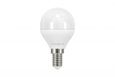 Integral golf ball lamp E14 470lm 4.2w 2700k non-dimm 240 beam frosted