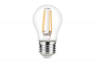 Integral omni filament golf ball lamp E27 470lm 3.4w 2700k dimmable 330 beam clear full glass