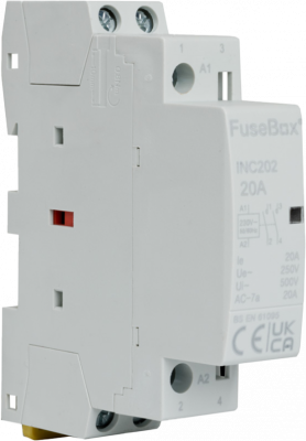 Fusebox 20A 2P N/O INSTALLATION CONTACTOR 230V (18mm)