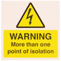 Ind Signs IS6810SA Point of Isolation Label Pk=10