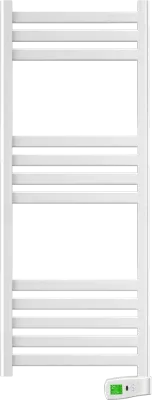 Rointe Kyros Electric Towel Rail with Smart Timer 500W White H: 1,300mm