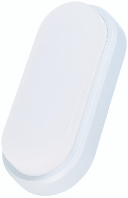 Timeguard 12W Slimline LED Energy Saver IP54 Oval Wall/Ceiling Light – White