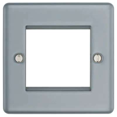 BG METAL CLAD Euro Plate 2 module