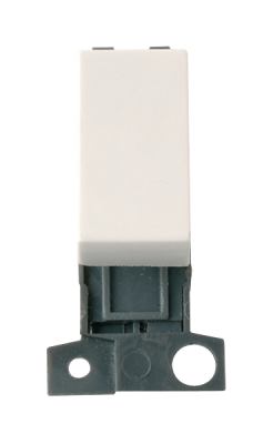 Click MiniGrid 10AX 2 Way Retractive Switch Module Polar White