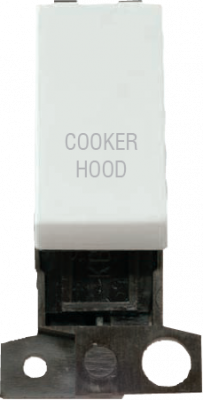 Click MiniGrid 13A/10AX DP Switch Module "COOKER HOOD" White