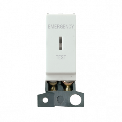 Click MiniGrid 10AX DP Keyswitch Module "EMERGENCY TEST" White
