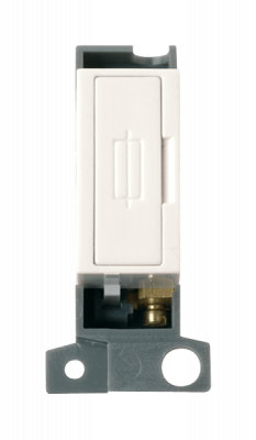 Click MiniGrid 13A Fused Connection Module Polar White