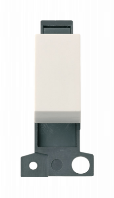 Click MiniGrid 10A 3 Position Retractive Switch Module Polar White