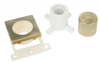 Click MiniGrid Dimmer Module Mounting Kit Antique Brass